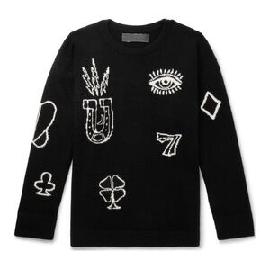 ISO Elder Statesman Intarsia Sweater